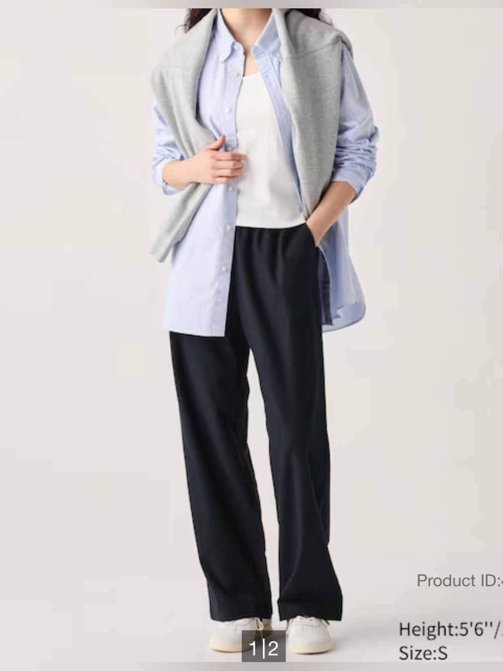 UNIQLO Women's Flannel Pants in black color Size M